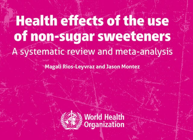 Major New Review on Sweeteners Published